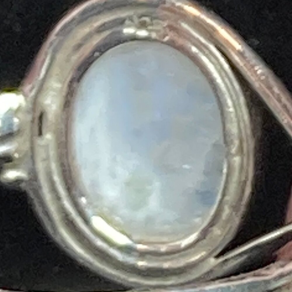 Rainbow Moonstone Sterling Silver Ring - image 3